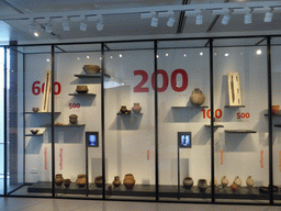 Roman vases and tools, at the upper floor of the Noordbrabants Museum