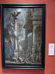Painting `Allegory on Ferdinand III` by Cornelis Schut, at the 1600-1800 exhibition at the Noordbrabants Museum
