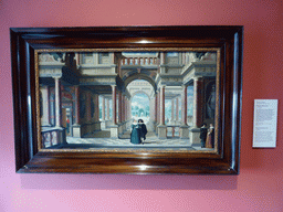 Painting `Palace Architecture` by Dirck van Delen, at the 1600-1800 exhibition at the Noordbrabants Museum