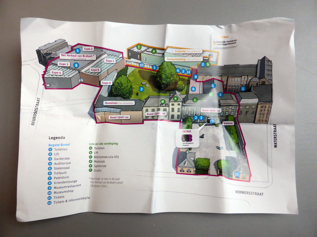 Map of the Noordbrabants Museum and Stedelijk Museum `s-Hertogenbosch