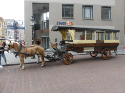 Horses and carriage at the Torenstraat street