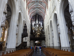 Nave, pulpit and organ of St. John`s Cathedral