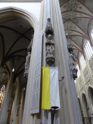 Statues at the nave and aisle of St. John`s Cathedral