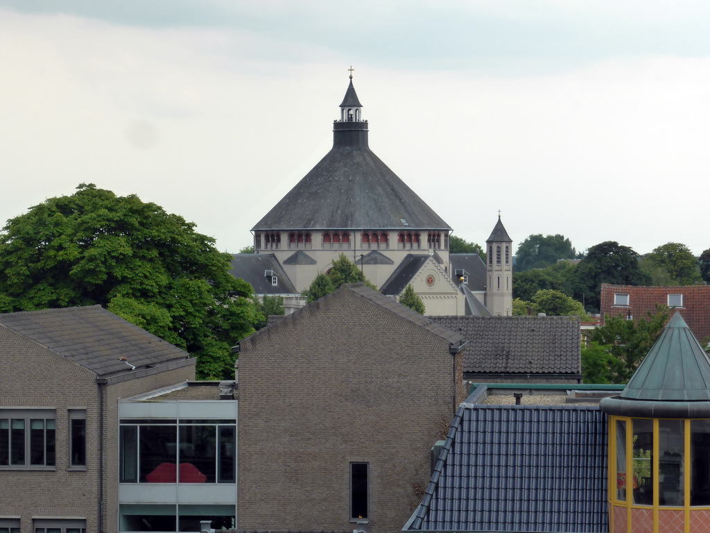 The St. Catharina Church and surroundings, viewed from the roof terrace of the V&D department store