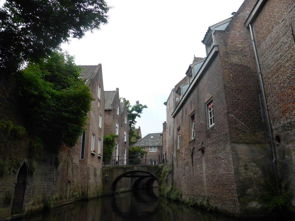 Bridges over the Binnendieze river, viewed from the tour boat