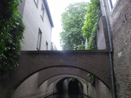 Bridges over the Binnendieze canal, viewed from the tour boat