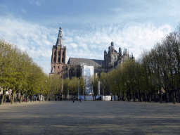 The St. John`s Cathedral at the Parade square