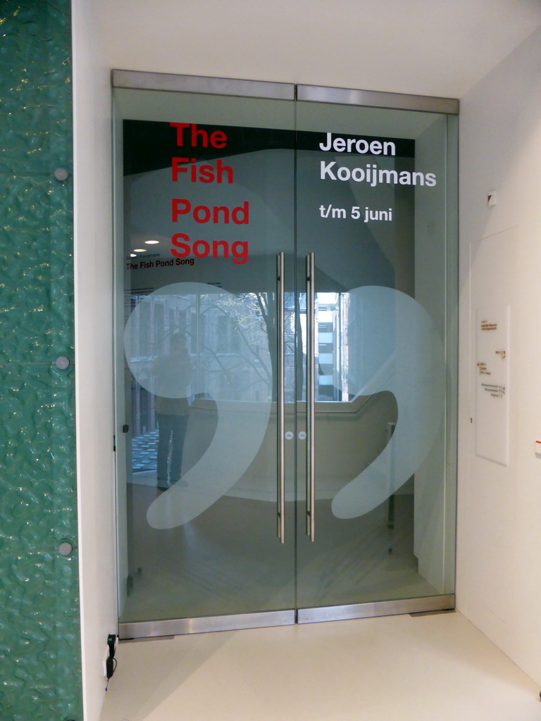 Entrance to the piece of art `The Fish Pond Song` by Jeroen Kooijmans at the Stedelijk Museum `s-Hertogenbosch