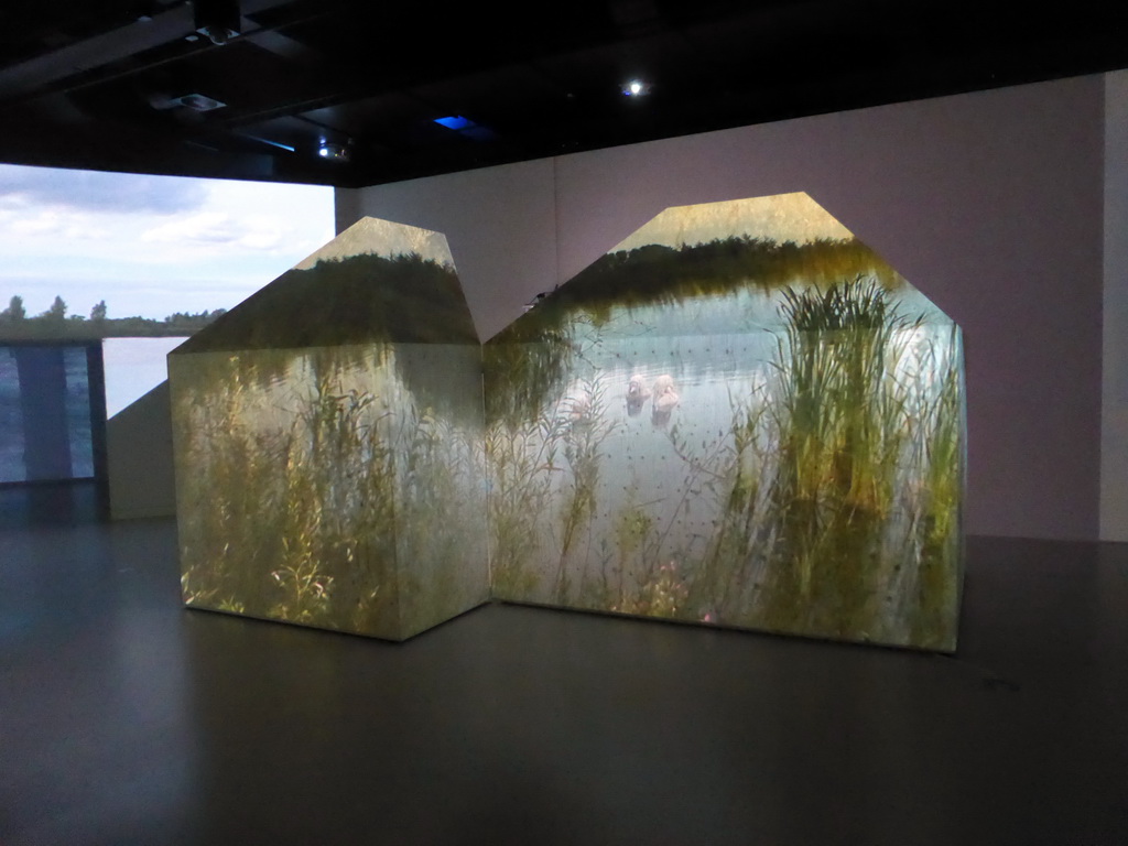 Part of the piece of art `The Fish Pond Song` by Jeroen Kooijmans at the Stedelijk Museum `s-Hertogenbosch