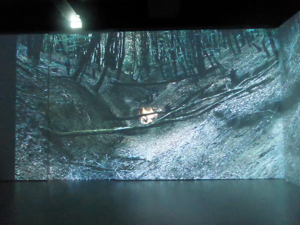 Part of the piece of art `The Fish Pond Song` by Jeroen Kooijmans at the Stedelijk Museum `s-Hertogenbosch