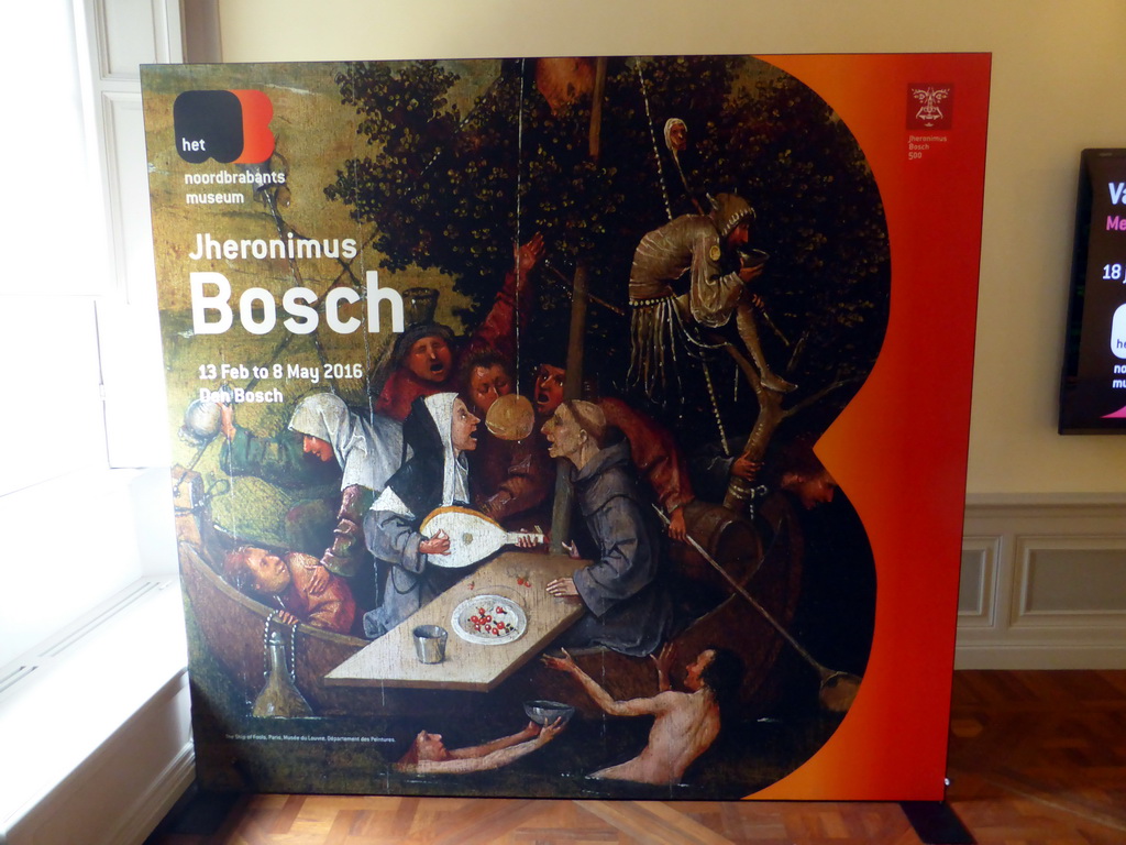 Poster of the exhibition `Jheronimus Bosch  Visions of a Genius` at the Noordbrabants Museum