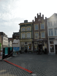 Front of the home of Hieronymus Bosch, and a collapsed building, at the Markt square