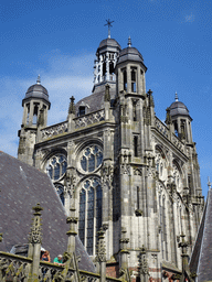 The central tower of St. John`s Cathedral, viewed from the lower platform of the `Een Wonderlijke Klim` exhibition