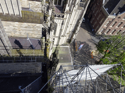 The south side of St. John`s Cathedral and the Parade square, viewed from the lower platform of the `Een Wonderlijke Klim` exhibition