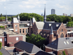 The Sint-Janscentrum seminary, viewed from the upper platform of the `Een Wonderlijke Klim` exhibition at St. John`s Cathedral