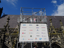 The upper platform of the `Een Wonderlijke Klim` exhibition at the south side of St. John`s Cathedral, viewed from the lower platform