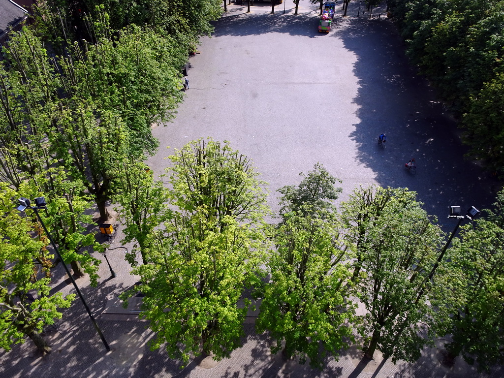 The Parade square, viewed from the lower platform of the `Een Wonderlijke Klim` exhibition at St. John`s Cathedral