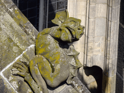 Flying Buttress at the fifth row at the south side of St. John`s Cathedral: `Small 2 Legged Dragon`, viewed from the platform of the `Een Wonderlijke Klim` exhibition