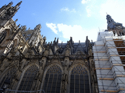 The north side of St. John`s Cathedral, viewed from the Torenstraat street