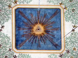 Painting of the Eye of Providence in the dome of St. John`s Cathedral