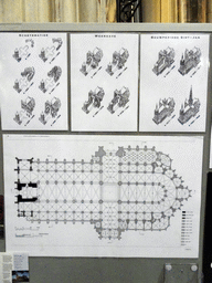 Drawings and map of St. John`s Cathedral throughout the years