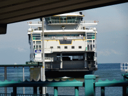 Ferry arriving at the TESO Ferry Port at the Havenplein square