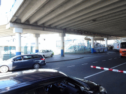 Cars leaving the ferry at the TESO Ferry Port at the Havenplein square