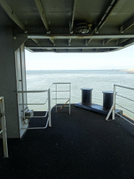 Viewing point at the first floor of the ferry to Texel
