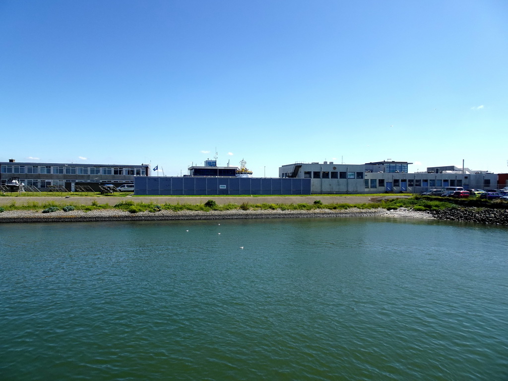 The KNRM reddingstation Den Helder buildings, viewed from the first floor of the ferry to Texel