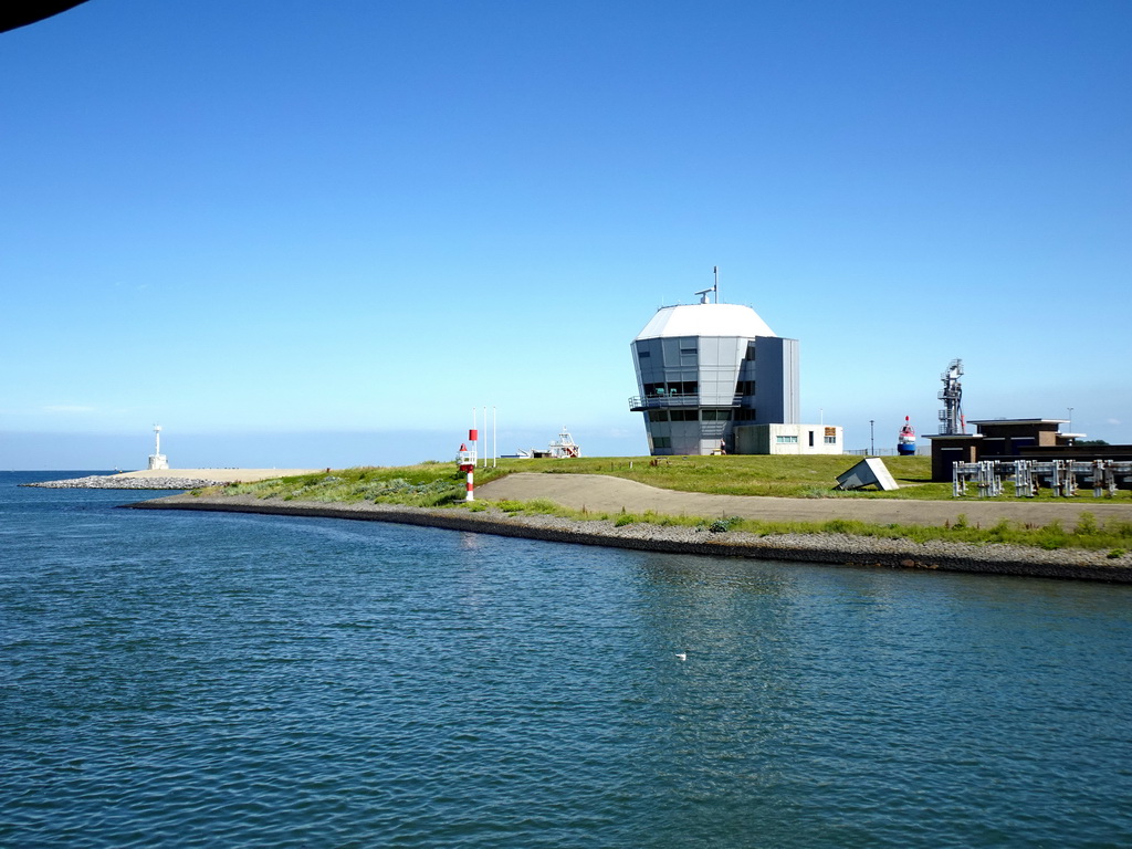 Building at the Bevesierweg street, viewed from the first floor of the ferry to Texel