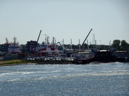 The Nieuwe Haven harbour, viewed from the deck on the fourth floor of the ferry to Texel