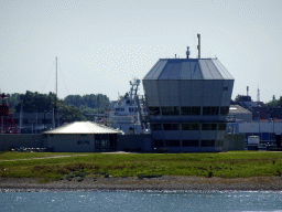 Buildings at the Bevesierweg street, viewed from the fourth floor of the ferry to Texel