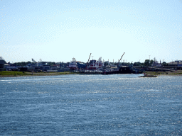 The Nieuwe Haven harbour, viewed from the deck on the fourth floor of the ferry to Texel