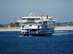 Ferry from Texel in the Wadden Sea, viewed from the deck on the fourth floor of the ferry to Texel