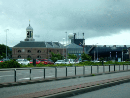 The Dutch Navy Museum, viewed from the car on the Hoofdgracht street