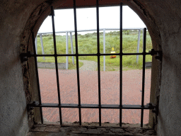 Dunes at Huisduinen, viewed from a window at the Aquarium at Fort Kijkduin