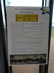 Information on Huisduinen as a whaling village, at the Aquarium at Fort Kijkduin