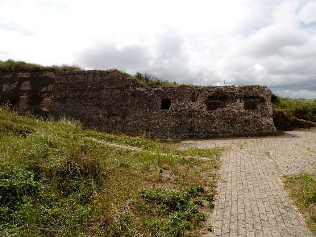 Ruins at the south side of Fort Kijkduin