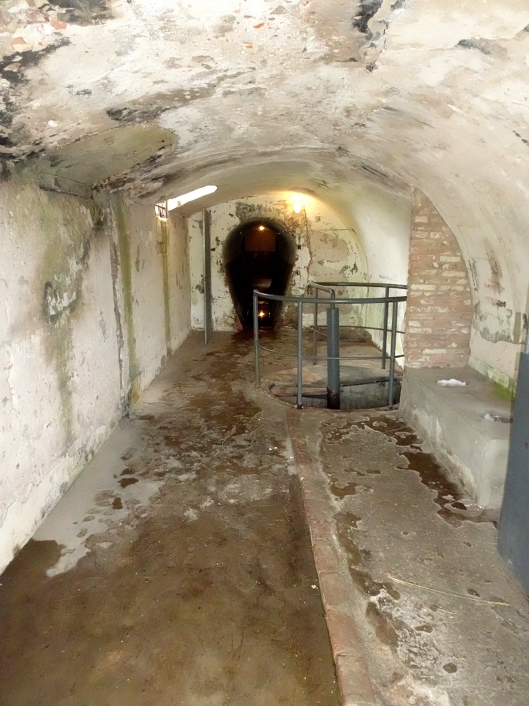 Interior of the tunnel from the ruins at the south side to Fort Kijkduin