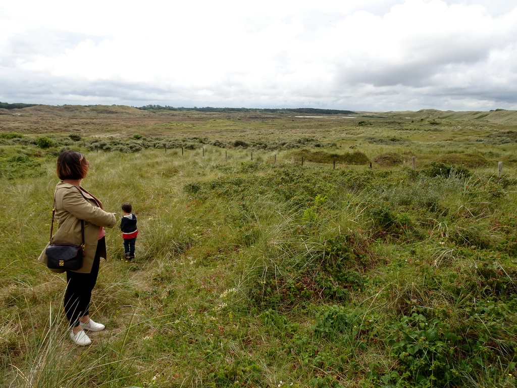 Miaomiao and Max at the dunes at Huisduinen