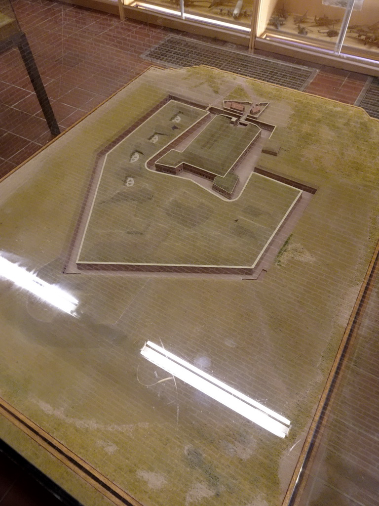 Scale model of Fort Kijkduin, at the museum at Fort Kijkduin