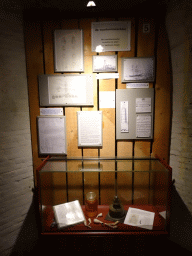 Information on the lighthouse keeper at the museum at Fort Kijkduin