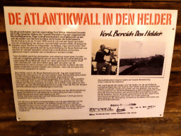Information on the Atlantic Wall at the museum at Fort Kijkduin