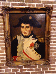 Portrait of Napoleon Bonaparte at the Movie Room at Fort Kijkduin