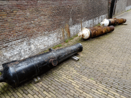 Cannons at the moat of Fort Kijkduin