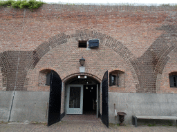 Door to the cantina at Fort Kijkduin