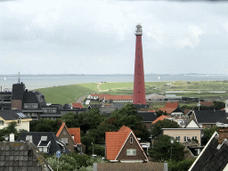 The Lange Jaap Lighthouse and the island of Texel, viewed from the dome of Fort Kijkduin