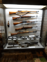 Guns at the Weapon Room at Fort Kijkduin
