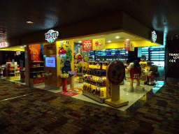 M&M`s shop at the Transfer Hall of Singapore Changi Airport