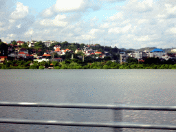 Houses at the south side of the city, viewed from the taxi from Nusa Dua to Gianyar on the Bali Mandara Toll Road